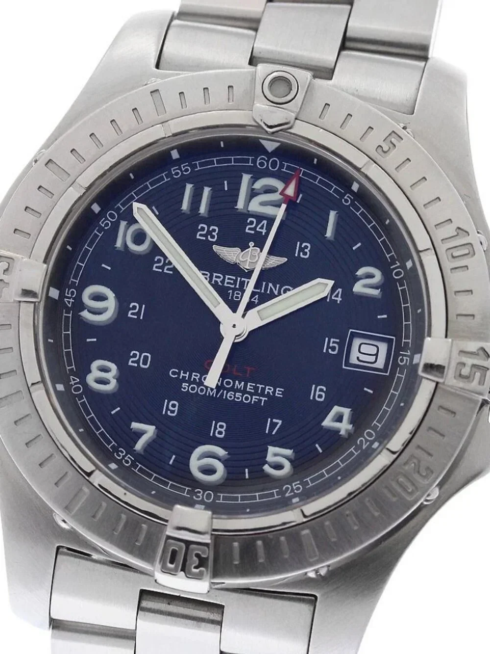 BREITLING Colt A74380 GMT date black Dial Quartz Men's Watch_973147